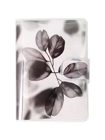 Купить Записная книжка А7 80л лин. "Black leaf" в ПВХ-обложке, тонир.внутр.блок — Фото №1