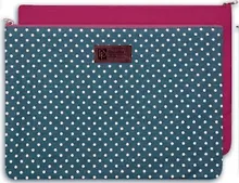 Купить Папка для документов, А4 (33*24см), Феникс+ Горошек на синем хлопок с запечаткой 44152 — Фото №1