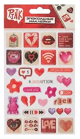 Купить Наклейки эпоксидные "Любовь/Love" — Фото №1