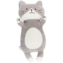 Купить Мягкая игрушка «Кот серый на спине», 45-50 см — Фото №1