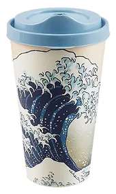 Купить Стакан с крышкой Кацусика Хокусай Большая волна (пластик) (550 мл) (СП3-2024) — Фото №1