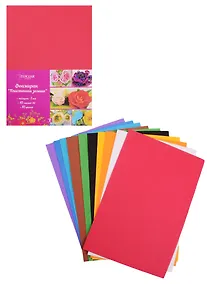 Купить Набор для творчества, Tukzar, Набор фоамирана/пластичной замши, А4, толщина 1 мм, 10 цветов/10 листов — Фото №1