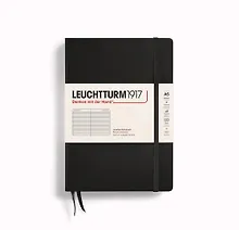 Купить Книга для записей A5 125л лин. "Classic" тв.обл., черный, Leuchtturm1917 — Фото №1