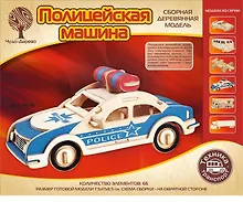 Купить Набор для творчества Чудо-дерево Сборная деревянная модель Полицейская машина — Фото №1