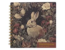 Купить Скетчбук 195*195 40л "Магия леса. Заяц" 160г/м2, тв.обложка, спираль — Фото №1