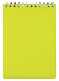 Купить Блокнот А6 80л кл. "DIAMOND" пласт.обл, спираль, ассорти — Фото №1