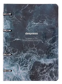 Купить Тетрадь 80л кл. "Ocean", пучина, на кольцах, мел.картон, микротекстурирование, ламинация — Фото №1