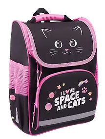 Купить Ранец "Dark kitten" 1 отделение, 35*28*18 см, 3 кармана, эргономичная спинка — Фото №1
