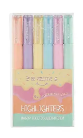 Купить Текстовыделители Be positive, 6 цветов — Фото №1