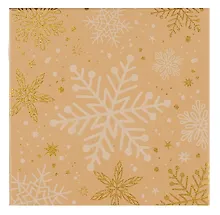 Купить Коробка подарочная "Craft snowflaces" 20*20*9,5см, Новый год, картон — Фото №1