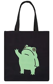 Купить Сумка-шоппер на молнии Лягушка (38х35) (текстиль, флис) (12-11522-202303-5) Bookvalno — Фото №1