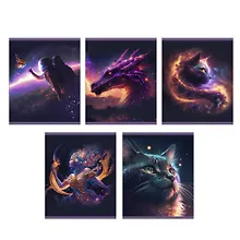 Купить Тетрадь 48л кл. "Космические миражи" мел.картон, ламинация soft-touch, 3D фольга, ассорти — Фото №1