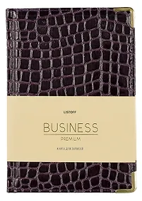 Купить Книга для записей А5 80л кл. "BUSINESS PREMIUM. Iguana (фиолетовый)" иск.кожа, поролон, мет.уголки, тонир.блок. зол.торец, 2 ляссе, инд.уп. — Фото №1