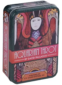 Купить Таро Аввалон, Aquarian Tarot in a Tin Водолей Таро (карты + инструкция на англ. яз. в жестяной коробке) (ПИ) — Фото №1
