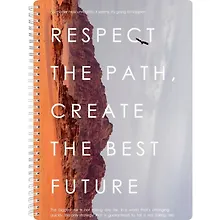 Купить Тетрадь А4 96л кл. "Freedom", долина, карт.обл., микротекстурирование, ламинация, спираль — Фото №1