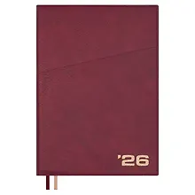 Купить Ежедневник дат. 2026г. А5+ 176л "Шеврет" зеленый, кожзам, интегр. переплет, тисн. фольгой, внутренний блок в клетку, карман, офсет, закругл.углы, справ.мат-лы, 2 ляссе, инд.уп — Фото №1