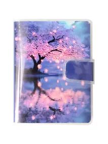 Купить Записная книжка А7 80л лин. "Tree with lanterns" в ПВХ-обложке, тонир.внутр.блок — Фото №1