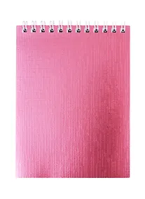 Купить Блокнот "METALLIC", А6, 40 листов, клетка, розовый — Фото №1