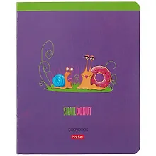 Купить Тетрадь в клетку Hatber, "Прикольные улитки", 48 листов, в ассортименте — Фото №1