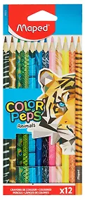 Купить Карандаши цветные 12 цветов, "ColorPeps Monster", Maped — Фото №1