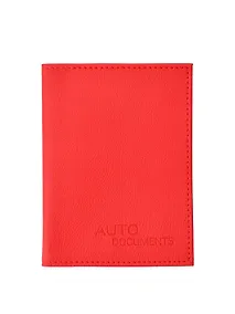 Купить Обложка для автодокументов иск.кожа, красный — Фото №1