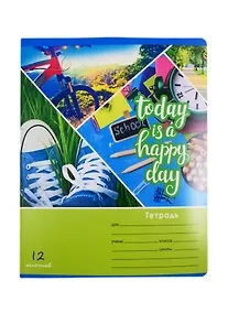 Купить Тетрадь в клетку BG, "Мои каникулы", 12 листов, в ассортименте — Фото №1