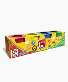 Купить Масса для лепки Joy Doh, набор из 4 баночек с тестом, (4 х 112 г.) — Фото №1