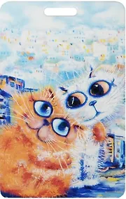 Купить Чехол для карточек Cat in the City (Обнимушки) — Фото №1