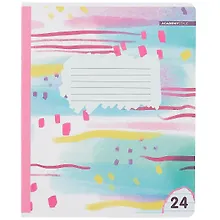 Купить Тетрадь в линейку Academy Style, "Мемфис-акварель", 24 листа, в ассортименте — Фото №1