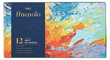 Купить Пастель масляная 12цв к/к, Finenolo — Фото №1