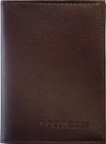 Купить Обложка для автодокументов нат.кожа, темно-бордовая, гладкая, тип 1.2, Спейс — Фото №1