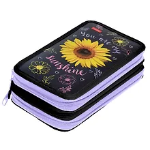 Купить Пенал 3 отделения "Sunshine" 190*110 мм, молния — Фото №1