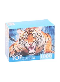 Купить Пазл Грозный тигр TOPpuzzle 1000 элементов ГИТП1000-2145 — Фото №1