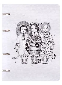 Купить Тетрадь на кольцах в клетку Listoff, "Милашки", 100 листов — Фото №1