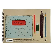 Купить Альбом для рисования и эскизов Kroyter, А4, 30 листов, на спирали — Фото №1