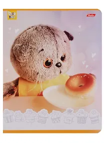 Купить Тетрадь в линейку Hatber, "Кот Басик", 18 листов — Фото №1