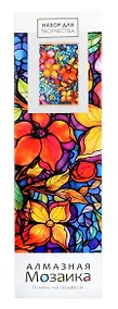 Купить Алмазное панно на подвесе 30*50 (полная выкладка). Узоры. Яркие цветы — Фото №1