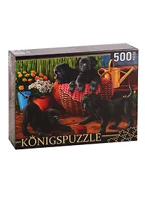 Купить Пазл Щенки лабрадора Konigspuzzle 500 элементов ХК500-6308 — Фото №1
