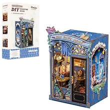 Купить CWGA201 Конструктор интерьерный – сборный домик CuteBee - Агентство "Душевное Путешествие", 99 деталей (материалы: дерево, картон, пластик, металл), со световыми эффектами (подсветка интерьера), с питанием от 2хААА батареек (не включены), серия DIY, возр — Фото №1