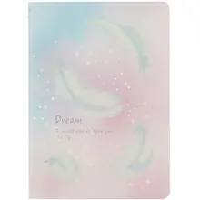 Купить Записная книжка А6 32л кл. "Feather", тонир. внутр. блок, сшивка — Фото №1