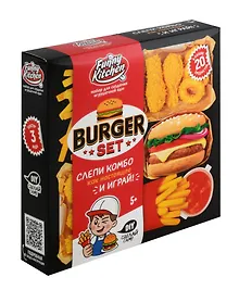 Купить Игрушка для детей старше 5 лет. Набор модели «Slime Лаборатория» Funny Kitchen Burger set — Фото №1