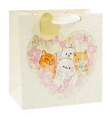 Купить Пакет А4 28*28*12 "Зверята в окошке" дет., бум.мат.ламинат — Фото №1