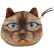 Купить Косметичка-кошелек Мордочка котика (12см) (текстиль) — Фото №1