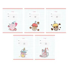 Купить Тетрадь в клетку Listoff, "Вкусняшки", 24 листа, в ассортименте — Фото №1