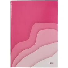 Купить Книга для записей А4 100л кл. "Розовые волны" 7БЦ, глянцевая ламинация, офсет 60г/м2 — Фото №1