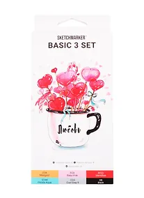 Купить Маркеры 06цв "Basic 3" карт.кор., Sketchmarker — Фото №1