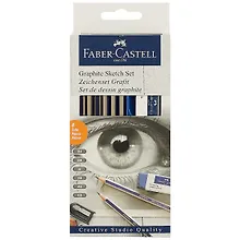 Купить Набор карандашей «Goldfaber», 6 штук, ластик, точилка — Фото №1