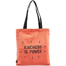 Купить Сумка-шоппер Kidness is power цветная, текстиль 40см.*32см. — Фото №1