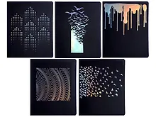 Купить Тетрадь в клетку Listoff, "Total Black. Shine", 96 листов — Фото №1