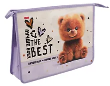 Купить Папка для тетрадей А4 "Пушистый мишка" 24,5*34*7,5 см, 2 отделения — Фото №1